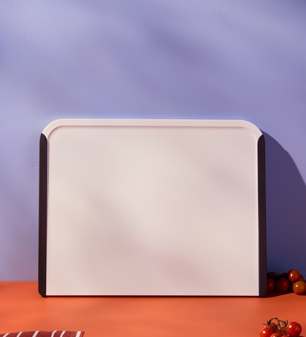 Доска разделочная smartchef, 40х31 см, бежевая/бордовая