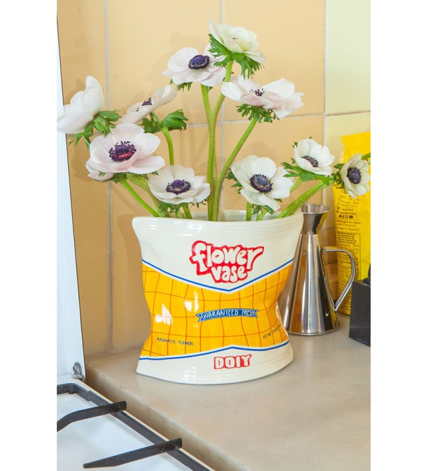 Ваза для цветов corner shop, chips bag, 17 см