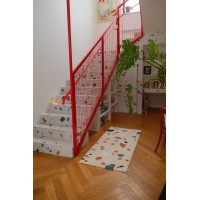 Ковер из хлопка terrazzo poetry из коллекции ethnic, 70х160 см