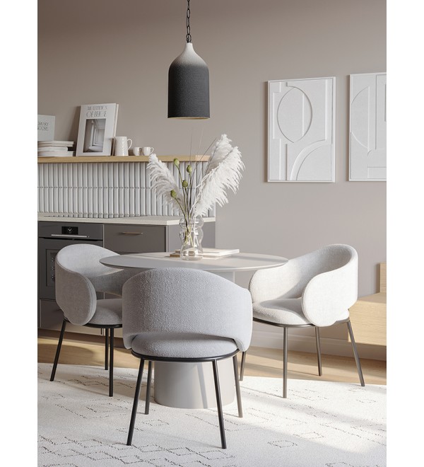 Светильник подвесной sustainable collection, D22х39 см, черный/белый