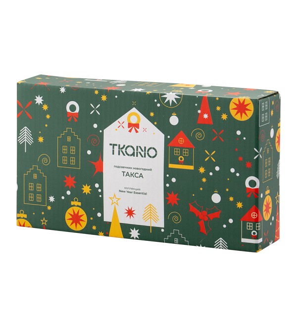 Подсвечник новогодний Такса из коллекции new year essential, 20х4,6х11,5 см.