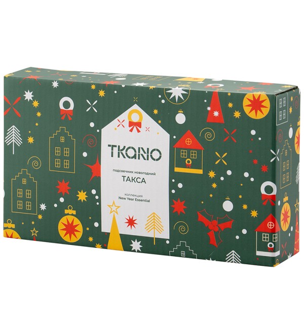 Подсвечник новогодний Такса из коллекции new year essential, 20х4,6х11,5 см.