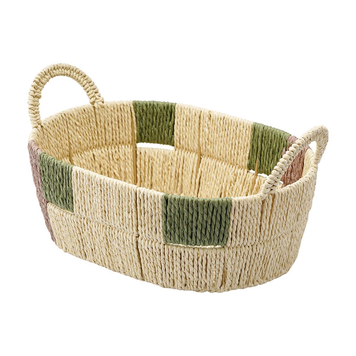 Корзина плетеная овальная bodhran nature из коллекции ethnic, размер s