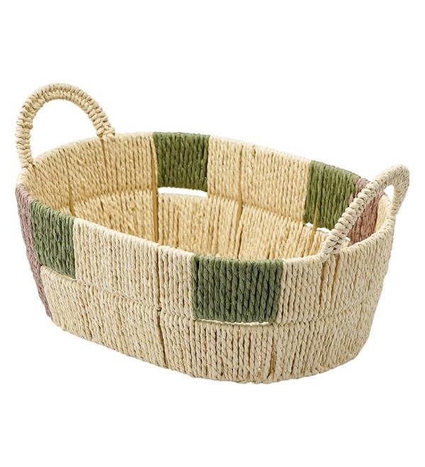 Корзина плетеная овальная bodhran nature из коллекции ethnic, размер s