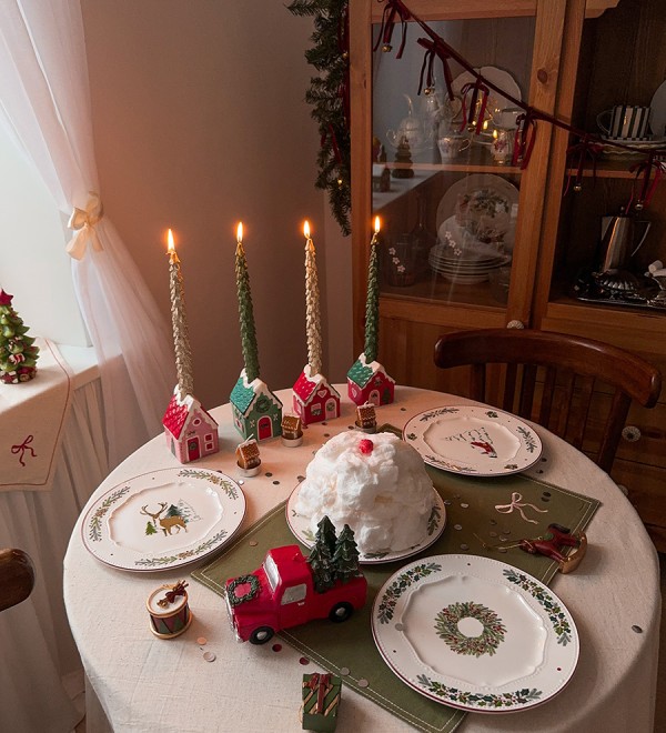Свеча декоративная upcoming holidays из коллекции new year essential, 15 см