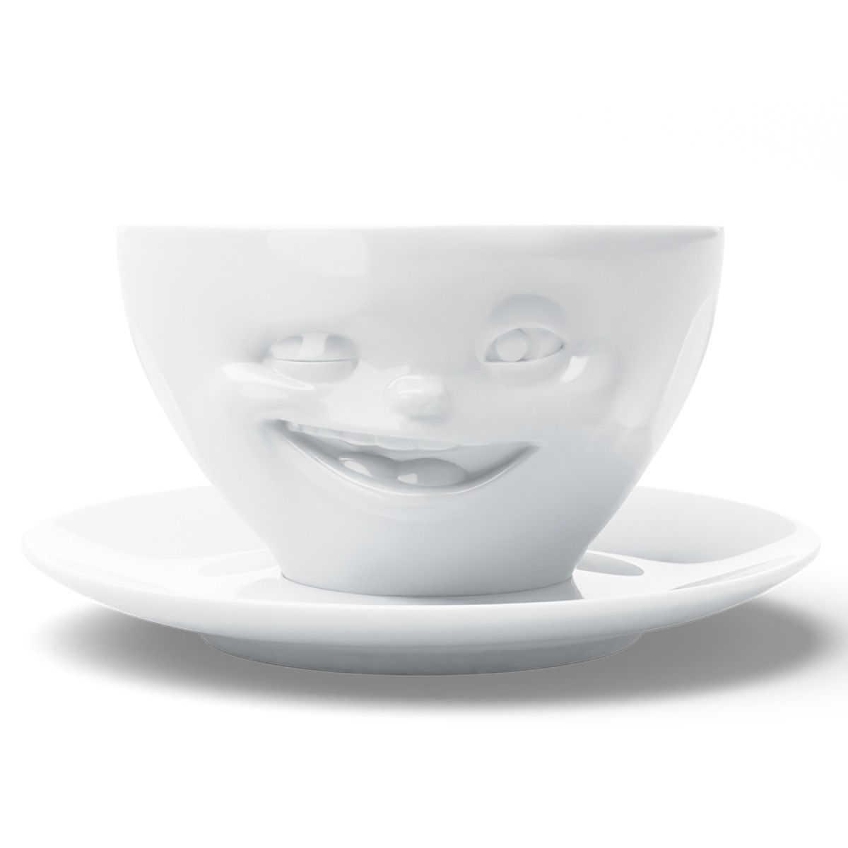 Чайная пара winking, 200 мл, белая