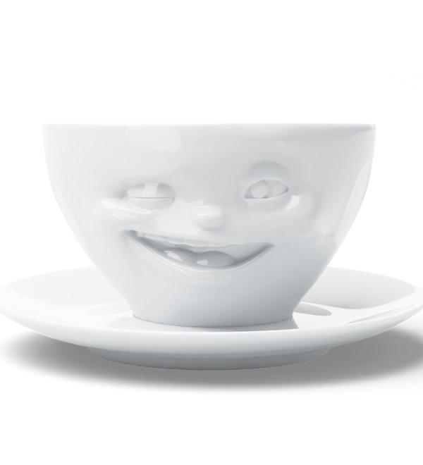 Чайная пара winking, 200 мл, белая