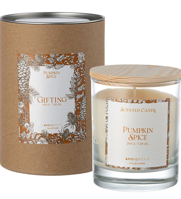 Свеча ароматическая gifting, pumpkin spice, 40 ч