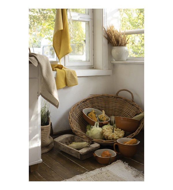 Миска soft ripples, 3,9 л, карамельная