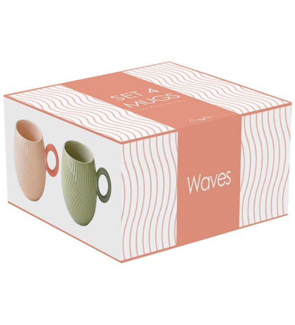 Набор кружек waves, 350 мл, 4 шт.