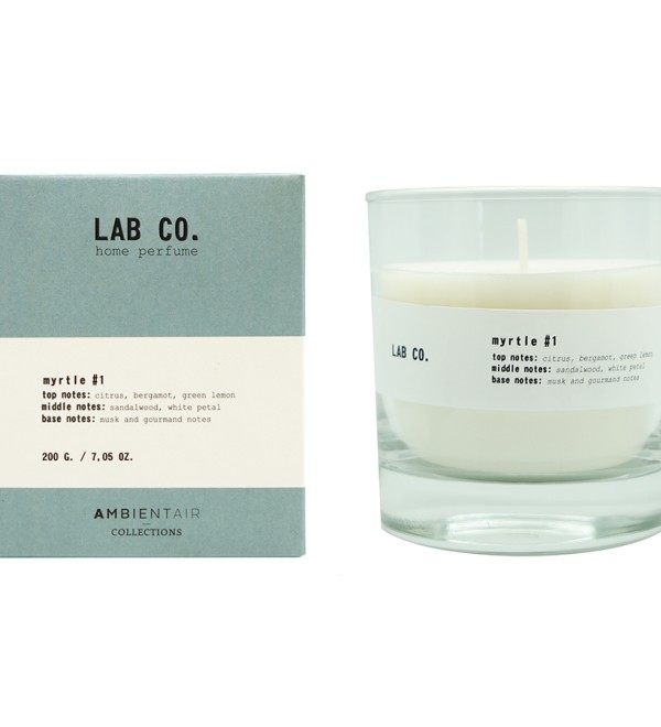 Свеча ароматическая lab co, myrtle, 40 ч