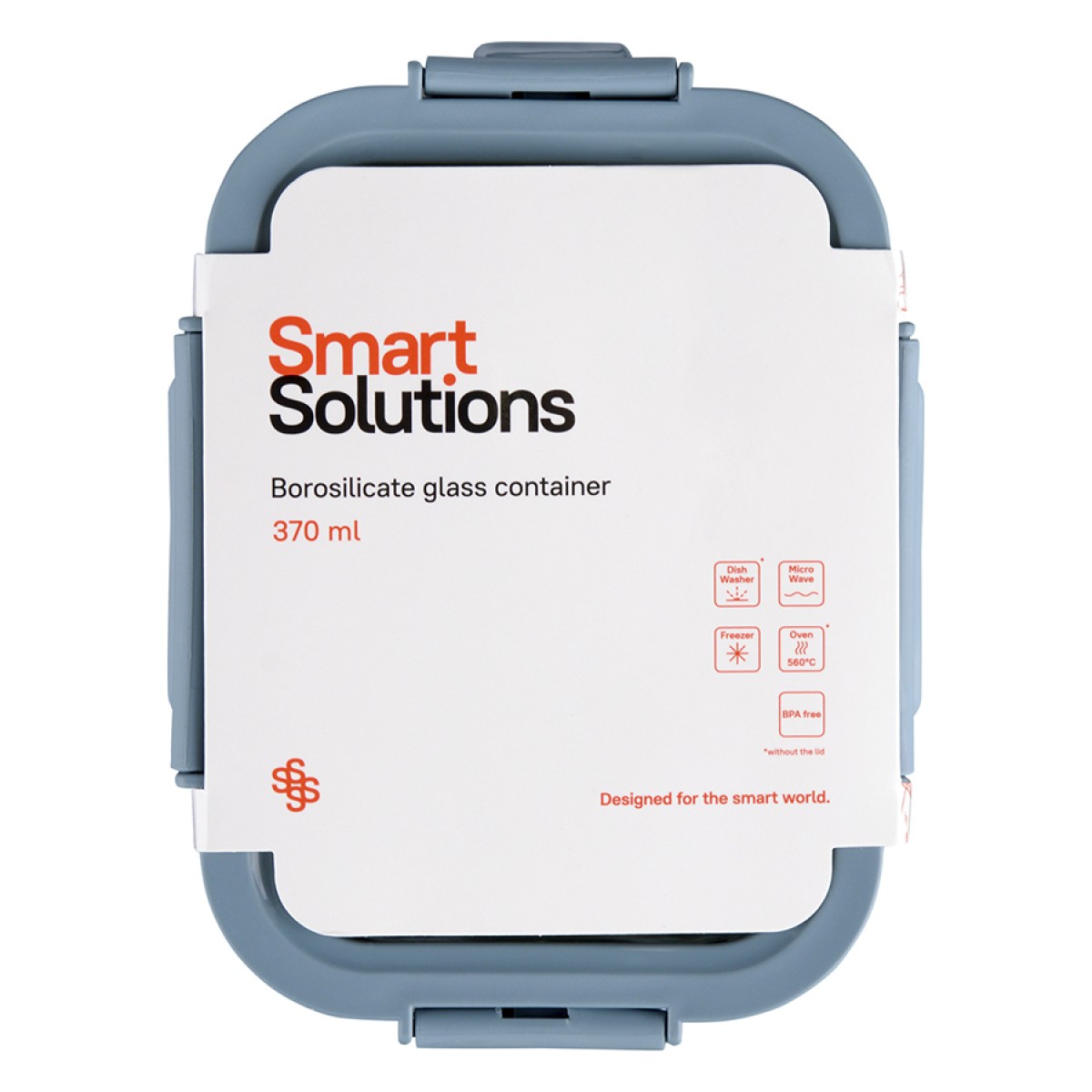 Контейнер для запекания, хранения и переноски продуктов в чехле smart solutions, 370 мл, синий