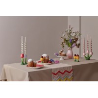 Подсвечник floret голубого цвета из коллекции blossom, 20 см