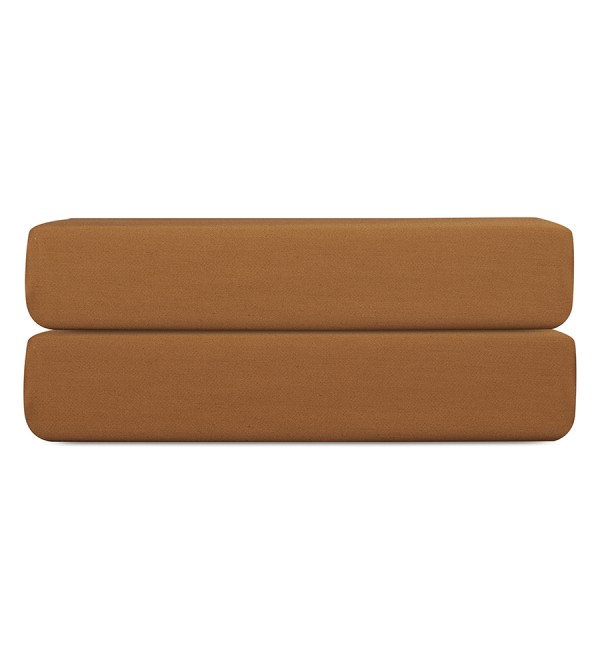 Простыня на резинке из сатина из коллекции meditation, caramel, 180х200х30 см