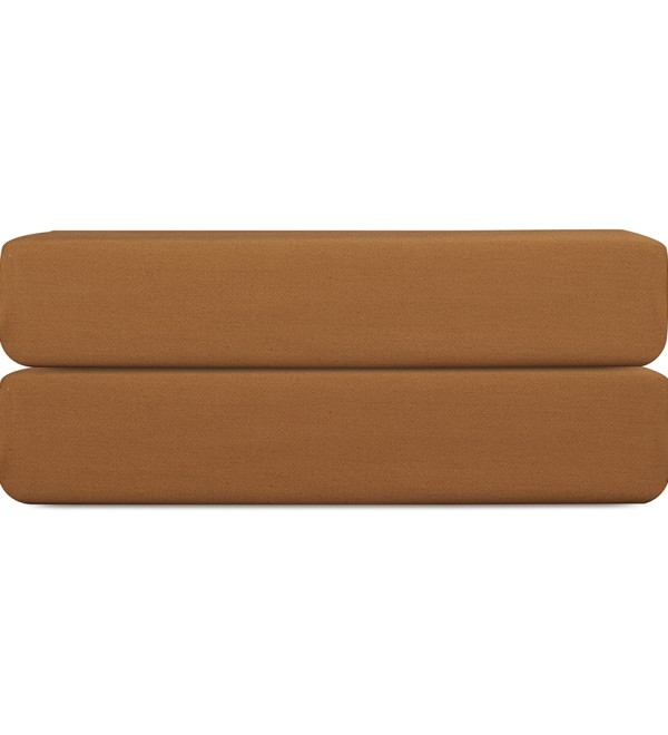 Простыня на резинке из сатина из коллекции meditation, caramel, 180х200х30 см
