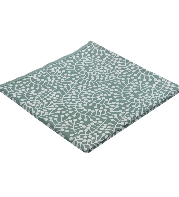 Скатерть из хлопка зеленого цвета с рисунком Спелая смородина, scandinavian touch, 180х260см