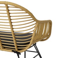 Кушетка vetle bent, 125х68х81 см, ротанг