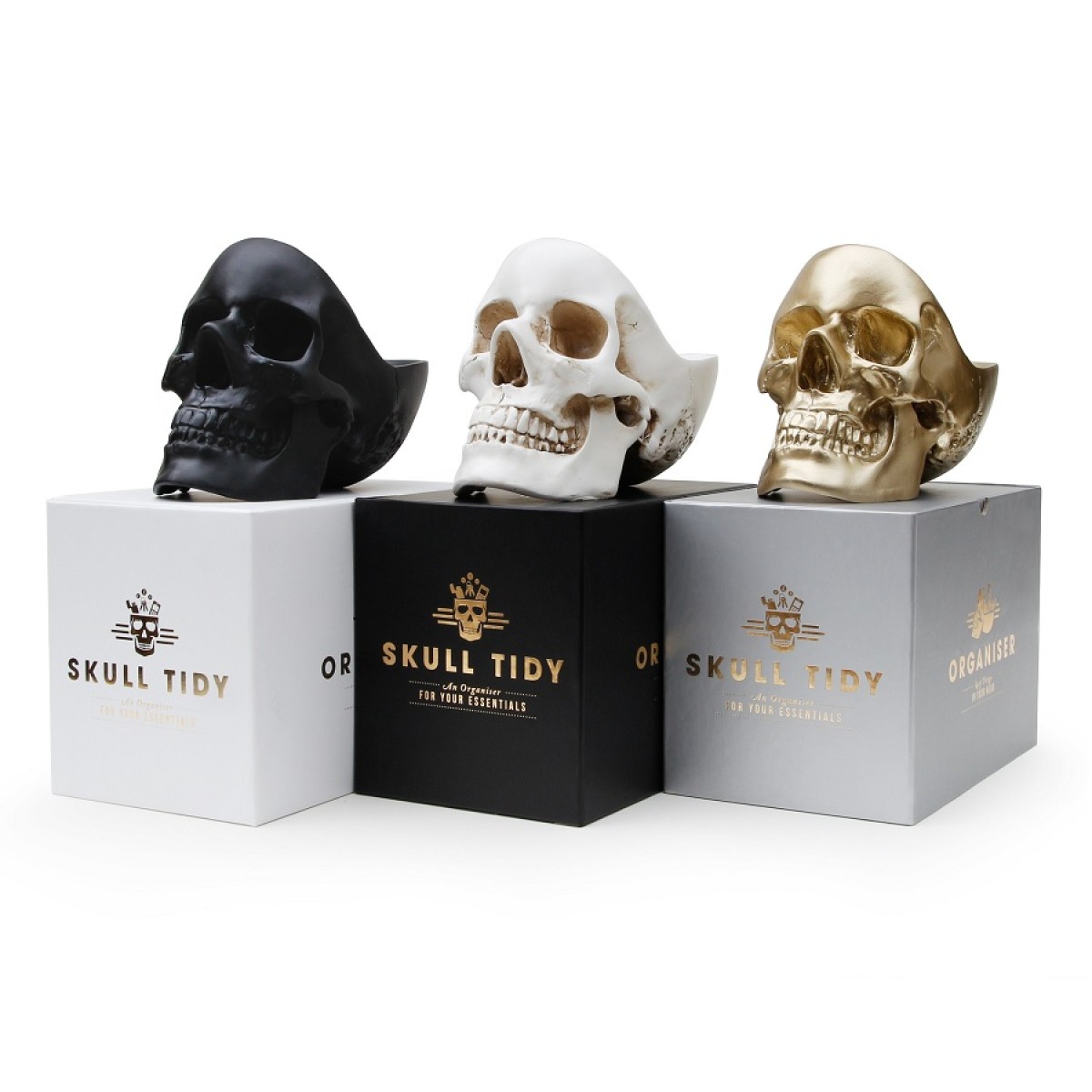 Органайзер для мелочей skull, золотой
