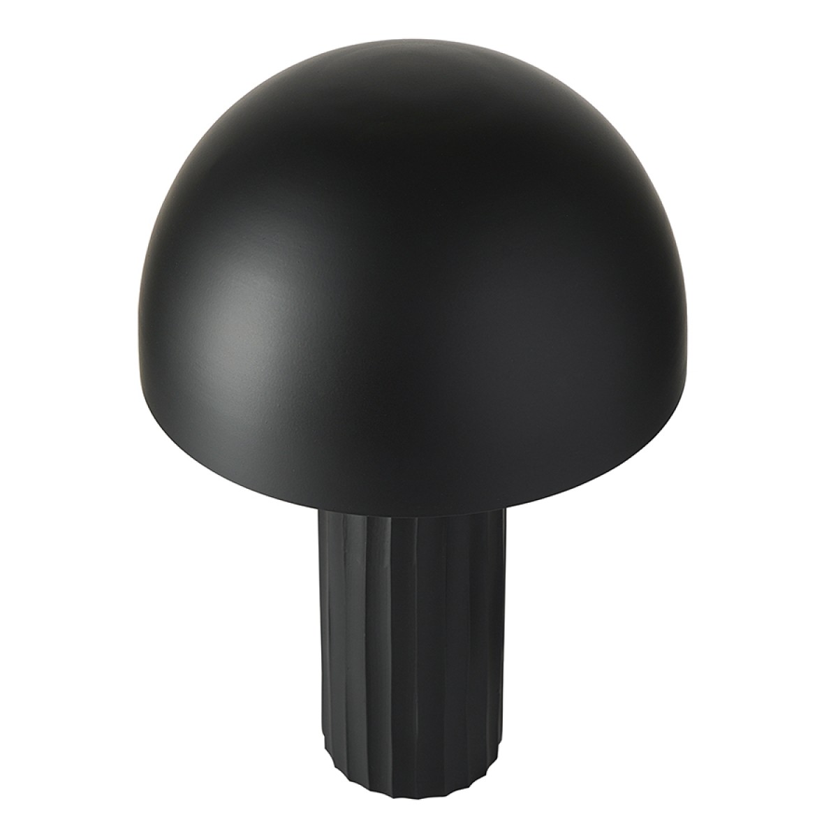 Лампа настольная texture sleek, D24х37 см, черная