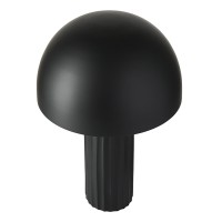 Лампа настольная texture sleek, D24х37 см, черная