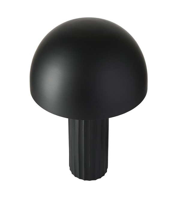 Лампа настольная texture sleek, D24х37 см, черная