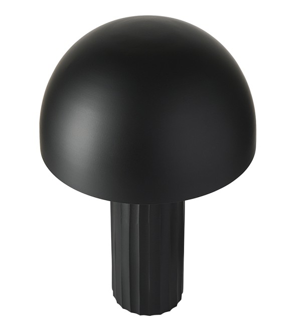 Лампа настольная texture sleek, D24х37 см, черная