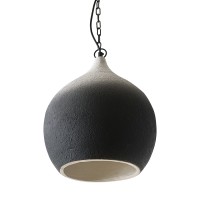 Светильник подвесной sustainable collection, D33х38 см, черный/белый