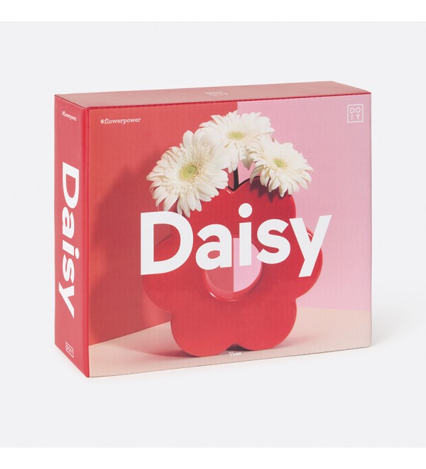 Ваза для цветов daisy, 20 см, красная