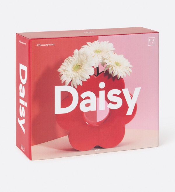 Ваза для цветов daisy, 20 см, красная
