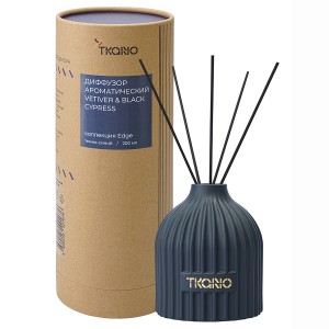 Диффузор ароматический vetiver & black cypress из коллекции edge, 200 мл, тёмно-синий