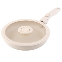 Набор посуды для приготовления со съемной ручкой smart ceramic, 7 предметов, цвета топленого молока