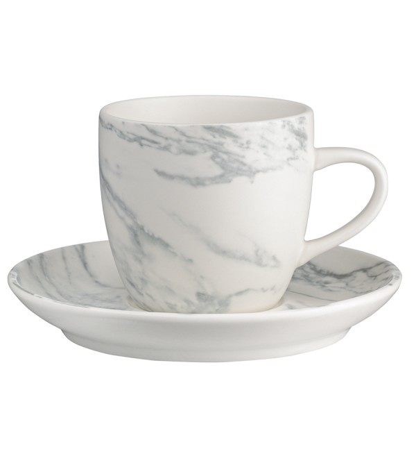 Набор чайных пар marble, 250 мл, 2 шт.