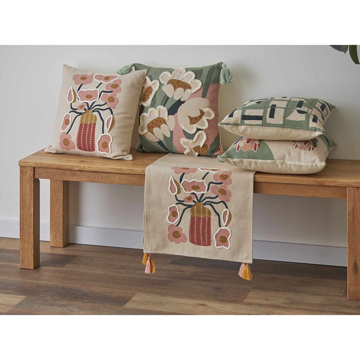 Дорожка на стол forest flower из коллекции ethnic, 45х150 см