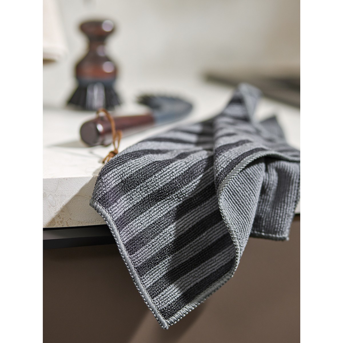 Набор салфеток двухсторонних для сильных загрязнений cozy clean, 30х30 см, темно-серые, 2 шт.