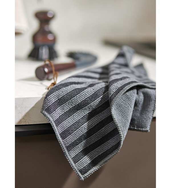 Набор салфеток двухсторонних для сильных загрязнений cozy clean, 30х30 см, темно-серые, 2 шт.