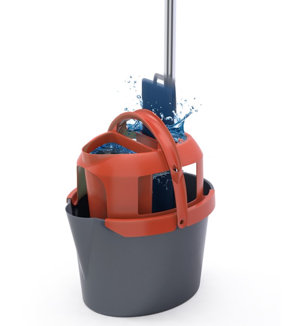 Подвижное основание для швабры easy squeezer с насадкой из микрофибры