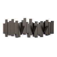 Вешалка настенная sticks, 49,3 см, эспрессо, 5 крючков