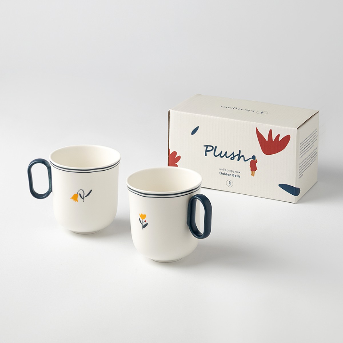 Набор кружек plush, golden bells, 350 мл, 2 шт.