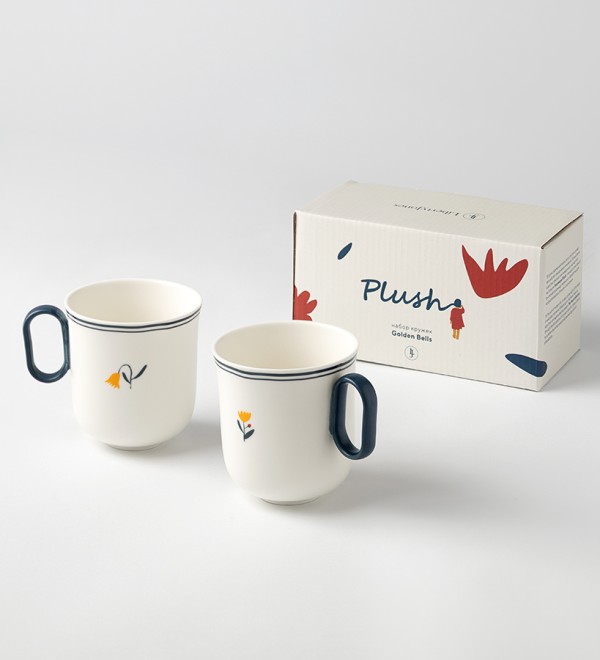 Набор кружек plush, golden bells, 350 мл, 2 шт.