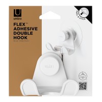 Крючок универсальный flex adhesive, белый