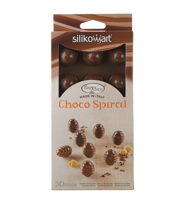 Форма для приготовления конфет choco spiral силиконовая