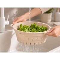 Дуршлаг складной силиконовый smart helper, D25,5 см, карамель