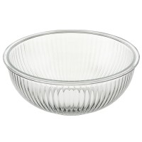 Чаша стеклянная с бамбуковой крышкой, 3,5 л