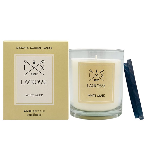 Свеча ароматическая lacrosse, white musk, 60 ч