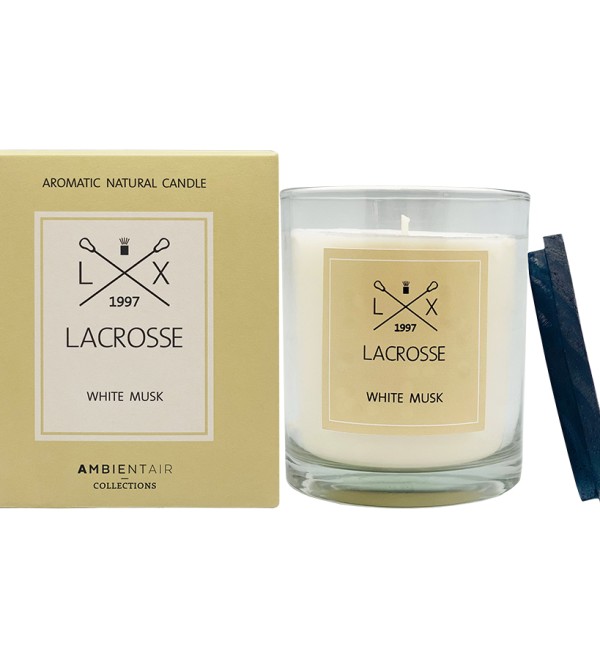 Свеча ароматическая lacrosse, white musk, 60 ч
