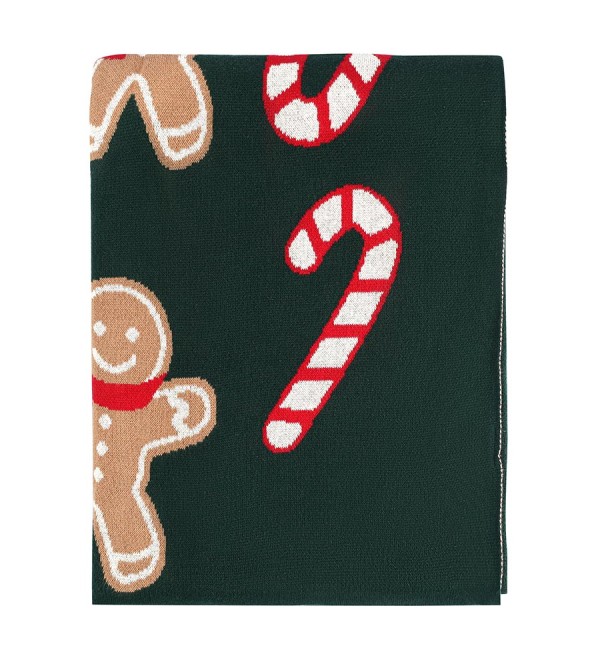 Плед из хлопка с новогодним рисунком gingerman из коллекции new year essential, 130x180 см