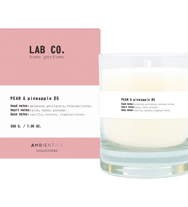 Свеча ароматическая lab co, pear&pineapple, 40 ч