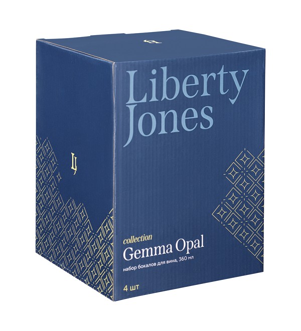 Набор бокалов для вина gemma opal, 360 мл, 4 шт.