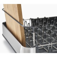 Сушилка для посуды раздвижная extend steel, серая