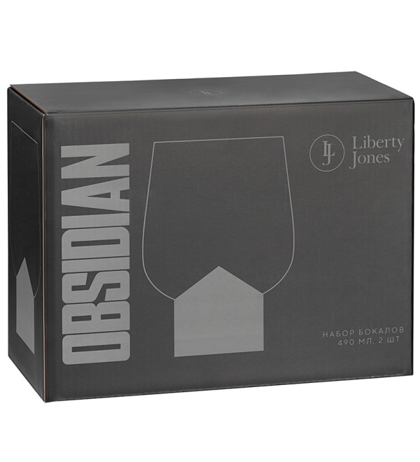 Набор бокалов obsidian, 490 мл, 2 шт.